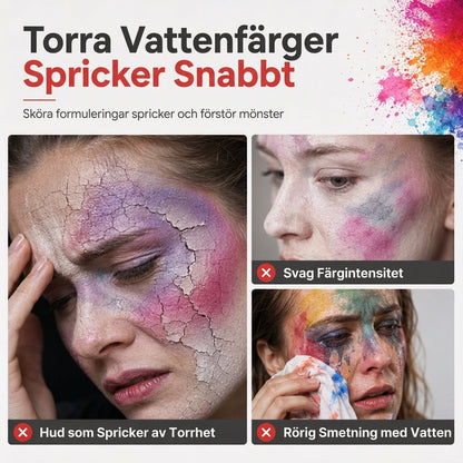 🎭50 % RABATT🖌️Fetbaserad ansikts- och kroppsfärgpalett i 15 färger, smink för halloween och maskerader🎨