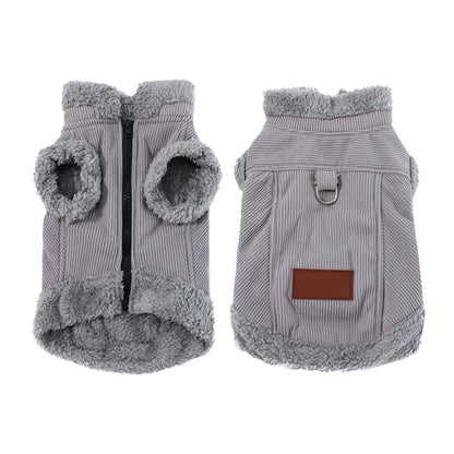 🐾 BEGRÄNSAD TID 50 % RABATT! ❄️ Varm husdjursväst i lammfleece – Tjockt fodrad, inbyggd koppelring för hundar & katter ✨