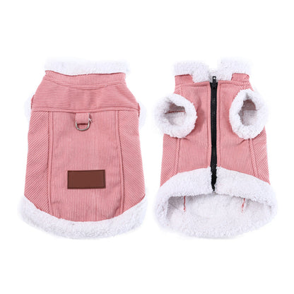 🐾 BEGRÄNSAD TID 50 % RABATT! ❄️ Varm husdjursväst i lammfleece – Tjockt fodrad, inbyggd koppelring för hundar & katter ✨