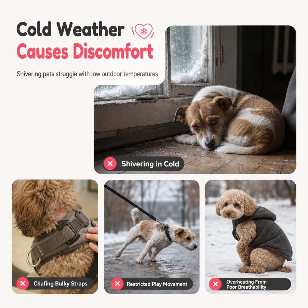 📢📢50 % RABATT !! ⏰ Varm husdjurströja med koppelring – “Love Dad & Mum”-design, håll din hund varm och stilig på vinterpromenader ❄️