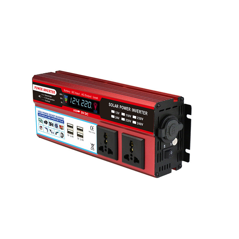 🔥📢 Tidsbegränsat erbjudande! 🔌 Bärbar 2000W spänningsomvandlare – DC till AC billaddaradapter, strömförsörj dina enheter under bilresor, camping & nödsituationer ⚡