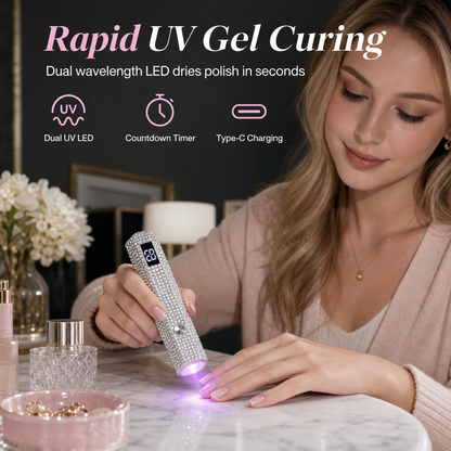 Bärbar handhållen UV-lampa för nagelhärdning