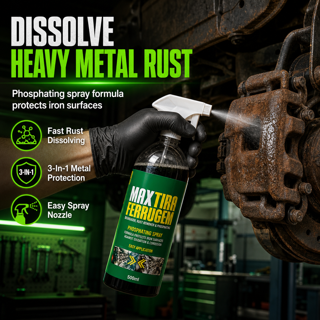 3-i-1 Rostborttagare & Fosfateringsmedel för metall (500 ml)