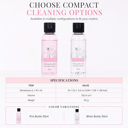 🔥50% RABATT!!🧼Rengöring för sminksvampar & borstar – Snabb fläckborttagning, pH-balanserad & skonsam✨