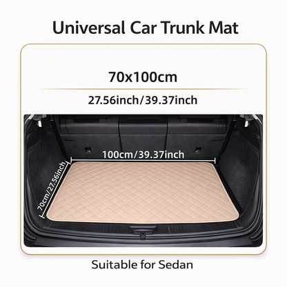 🚗 50 % RABATT NU! 🧳 Universell bagagerumsmatta i PVC-läder 100x70 cm – stöttålig & lätt att rengöra för sedaner och SUV:ar 🛡️