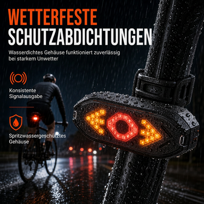 Trådlös cykelblinker & baklykta med signalhorn – Fjärrkontroll för cykel