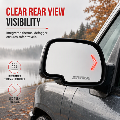 ⏳Tidsbegränsat erbjudande: 50% RABATT⏰Uppvärmt sidospegelglas med integrerad LED-blinkers🚗⬅️➡️