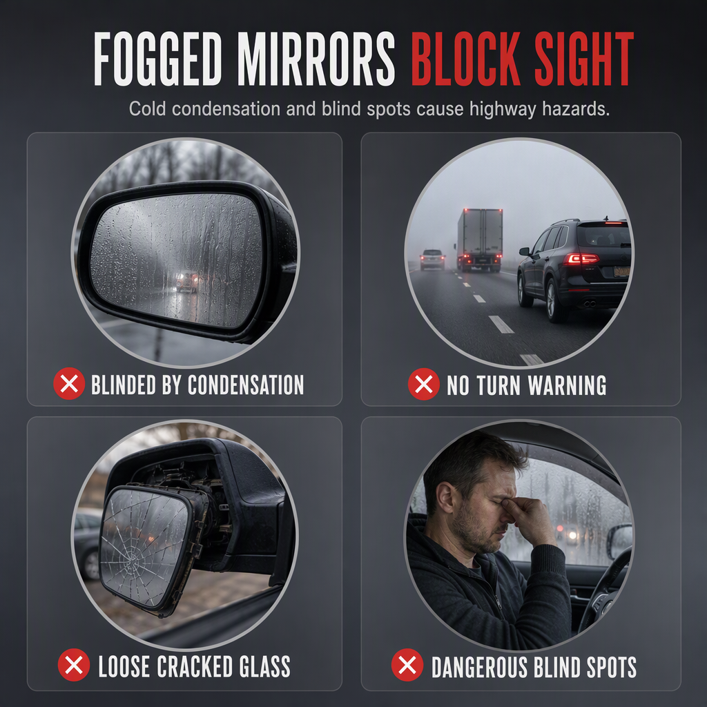 ⏳Tidsbegränsat erbjudande: 50% RABATT⏰Uppvärmt sidospegelglas med integrerad LED-blinkers🚗⬅️➡️