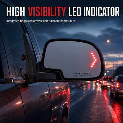 ⏳Tidsbegränsat erbjudande: 50% RABATT⏰Uppvärmt sidospegelglas med integrerad LED-blinkers🚗⬅️➡️
