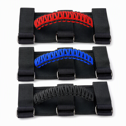 🚗 50% RABATT! ✨ Halkfritt Paracord Handtag för Tak & Störtbåge – Perfekt för Off-Road & SUV 🛠️