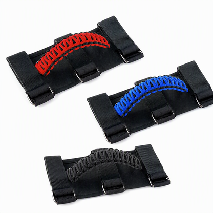🚗 50% RABATT! ✨ Halkfritt Paracord Handtag för Tak & Störtbåge – Perfekt för Off-Road & SUV 🛠️