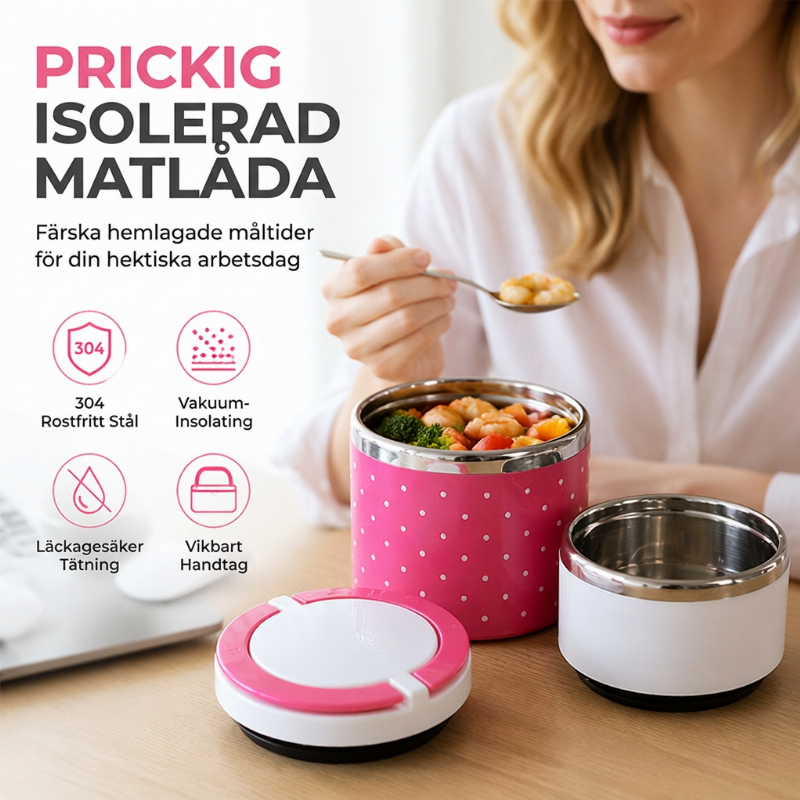 📢📢50% RABATT NU!! ⏰Bärbar lunchlåda i isolerad rostfritt stål