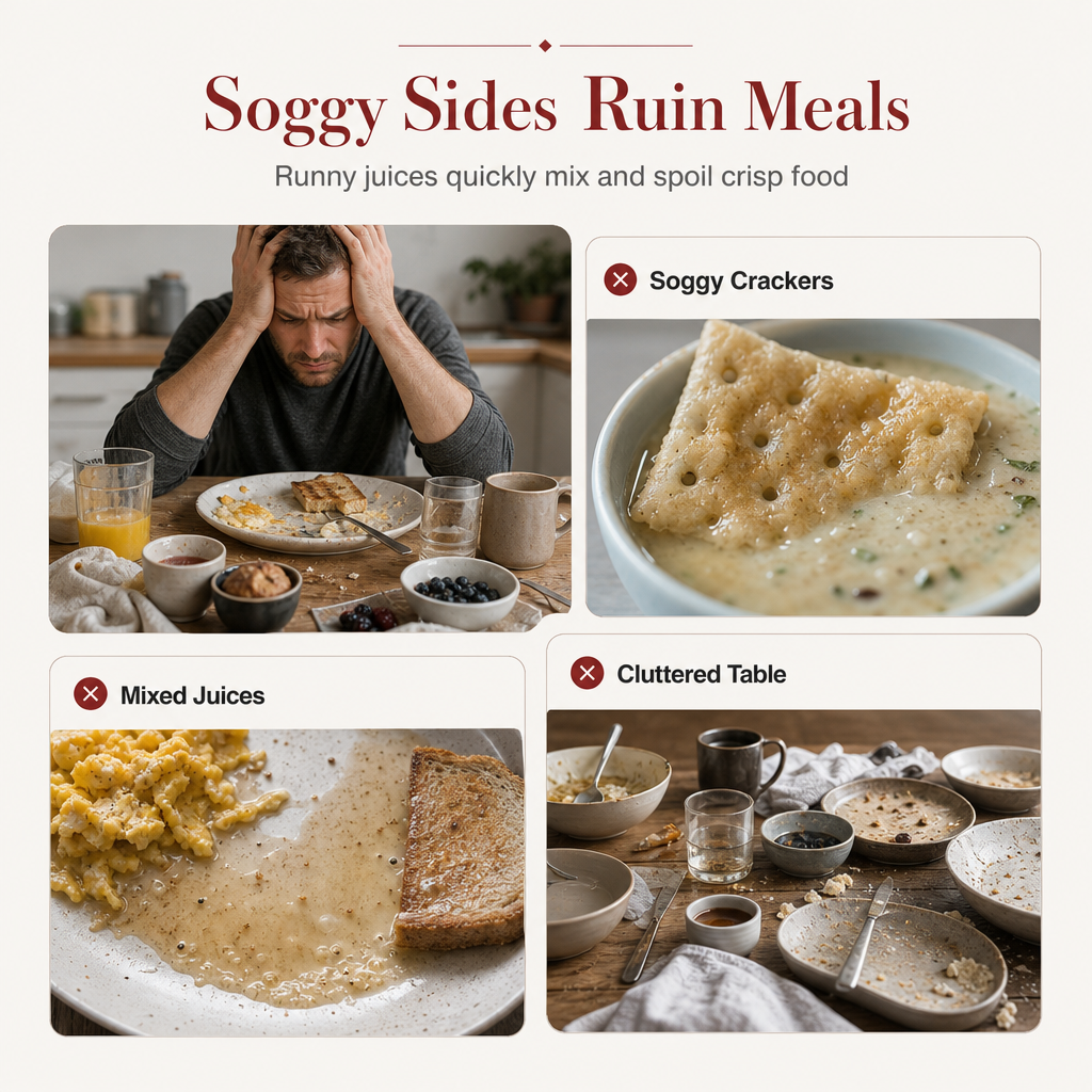 🍲 52 % RABATT! Tillaga och servera flera rätter i samma form – retro keramikform med fack och handtag