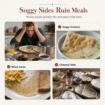 🍲 52 % RABATT! Tillaga och servera flera rätter i samma form – retro keramikform med fack och handtag