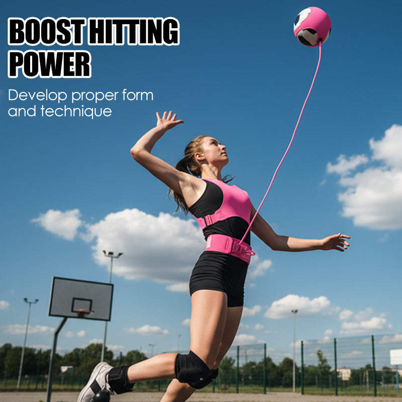 📢📢50% RABATT NU!! ⏰🏐 Volleybolltränare för egenträning – Justerbart träningsredskap för serve, smash och bollkontroll