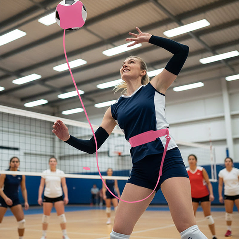 📢📢50% RABATT NU!! ⏰🏐 Volleybolltränare för egenträning – Justerbart träningsredskap för serve, smash och bollkontroll