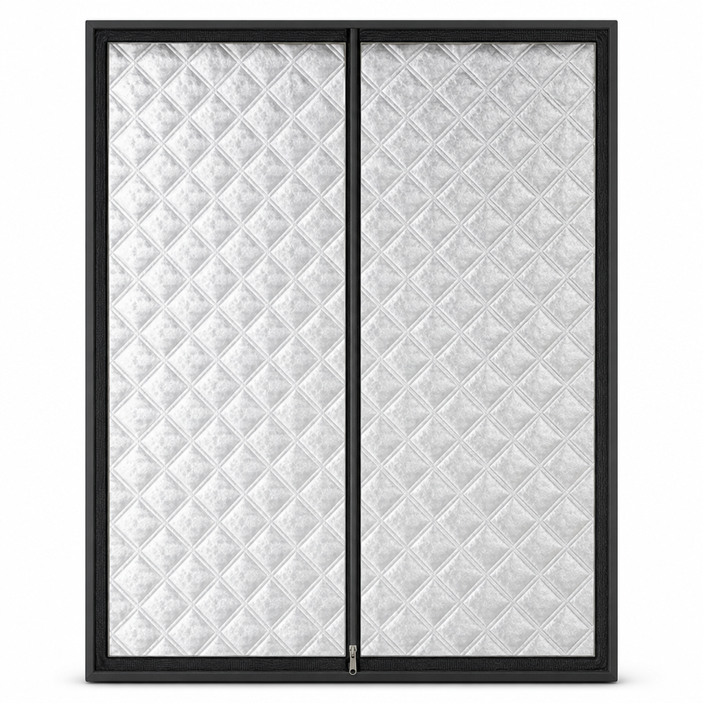🏠 50 % RABATT NU! ❄️ Termiskt isolerat fönstergardin i grafen – vattentätt ytlager & rullbar design för vintertäta fönster 🔥
