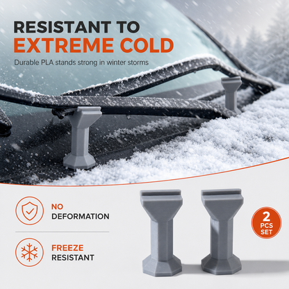 🚗❄️50% RABATT! 2-pack vindrutetorkarskydd av plast, förhindrar att torkarna fryser fast på vintern ✨