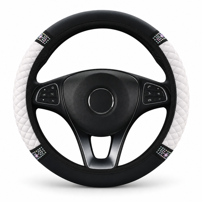 💎 50 % RABATT NU! 🚗 Rattskydd med strass – handinfattade kristaller & vadderat PU-läder för lyxig känsla 🌟