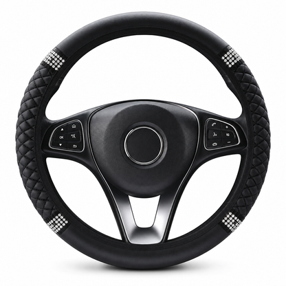 💎 50 % RABATT NU! 🚗 Rattskydd med strass – handinfattade kristaller & vadderat PU-läder för lyxig känsla 🌟