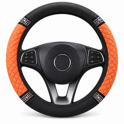 💎 50 % RABATT NU! 🚗 Rattskydd med strass – handinfattade kristaller & vadderat PU-läder för lyxig känsla 🌟