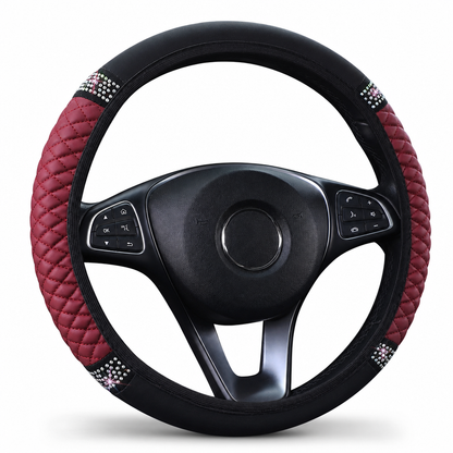 💎 50 % RABATT NU! 🚗 Rattskydd med strass – handinfattade kristaller & vadderat PU-läder för lyxig känsla 🌟