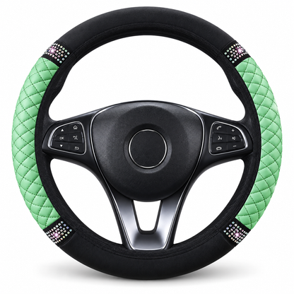 💎 50 % RABATT NU! 🚗 Rattskydd med strass – handinfattade kristaller & vadderat PU-läder för lyxig känsla 🌟