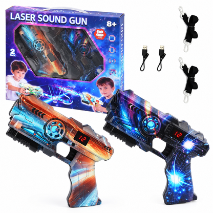 Laser Tag Leksaksset för Barn med Sensor och Projektion – Intergalaktiska Rymdstrider