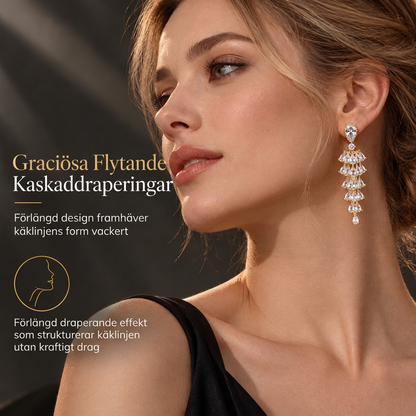 📢📢 50% RABATT!! ⏰S925 sterling silver fjäderörhängen med mikro-zirkoner, elegant set för damer ✨