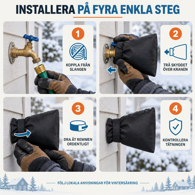 Utomhus skyddshylsa för vattenkran för vinterfrostskydd