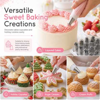 Multi-Shape Cake Decorating Piping Tips Set