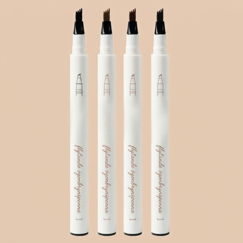 ✨50% RABATT NU! ! ✨ Microblading-Ögonbrynspenna med Fyruddig Spets – Naturliga, Hårfina Linjer