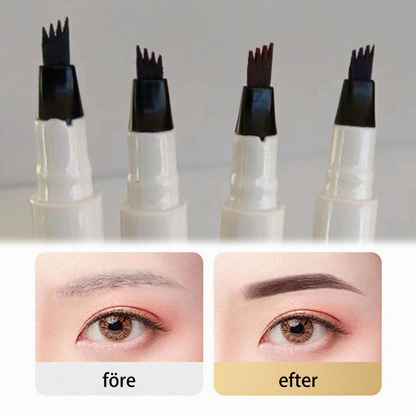 ✨50% RABATT NU! ! ✨ Microblading-Ögonbrynspenna med Fyruddig Spets – Naturliga, Hårfina Linjer