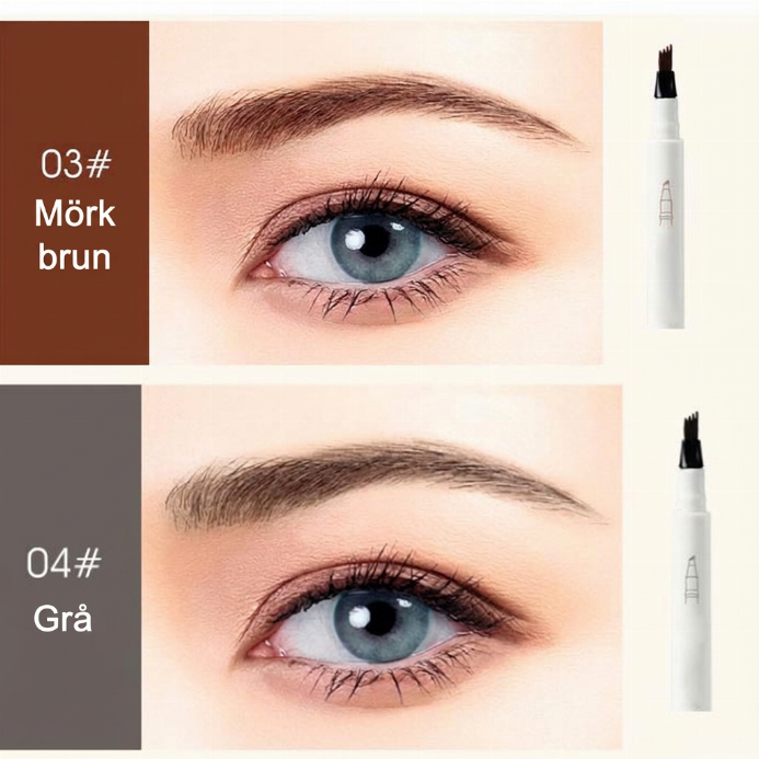 ✨50% RABATT NU! ! ✨ Microblading-Ögonbrynspenna med Fyruddig Spets – Naturliga, Hårfina Linjer