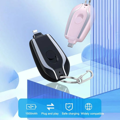 1500mAh Portable Mini Power Keychain