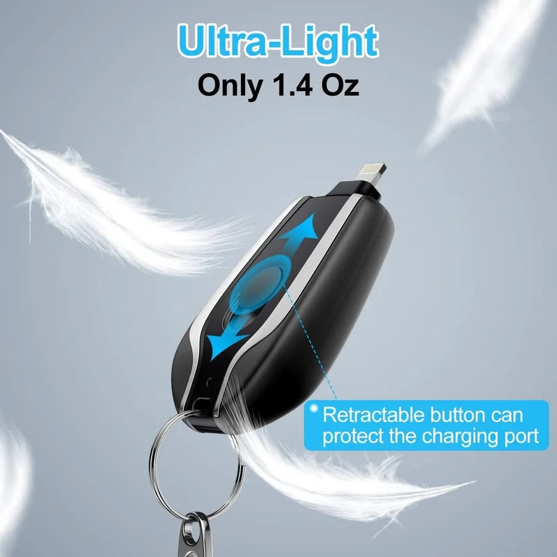 1500mAh Portable Mini Power Keychain