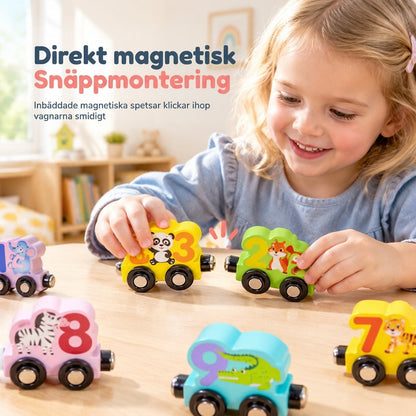 🔢 50% RABATT 🚂 Magnetiskt siffertåg, roligt lärleksak för barn 🧩🚞