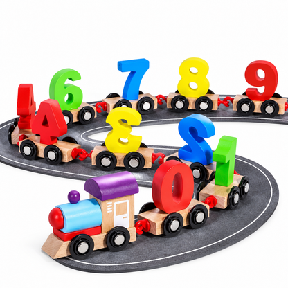 🔢 50% RABATT 🚂 Magnetiskt siffertåg, roligt lärleksak för barn 🧩🚞