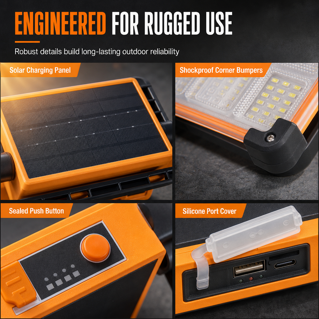 Solar Powered Portable Handheld Lantern