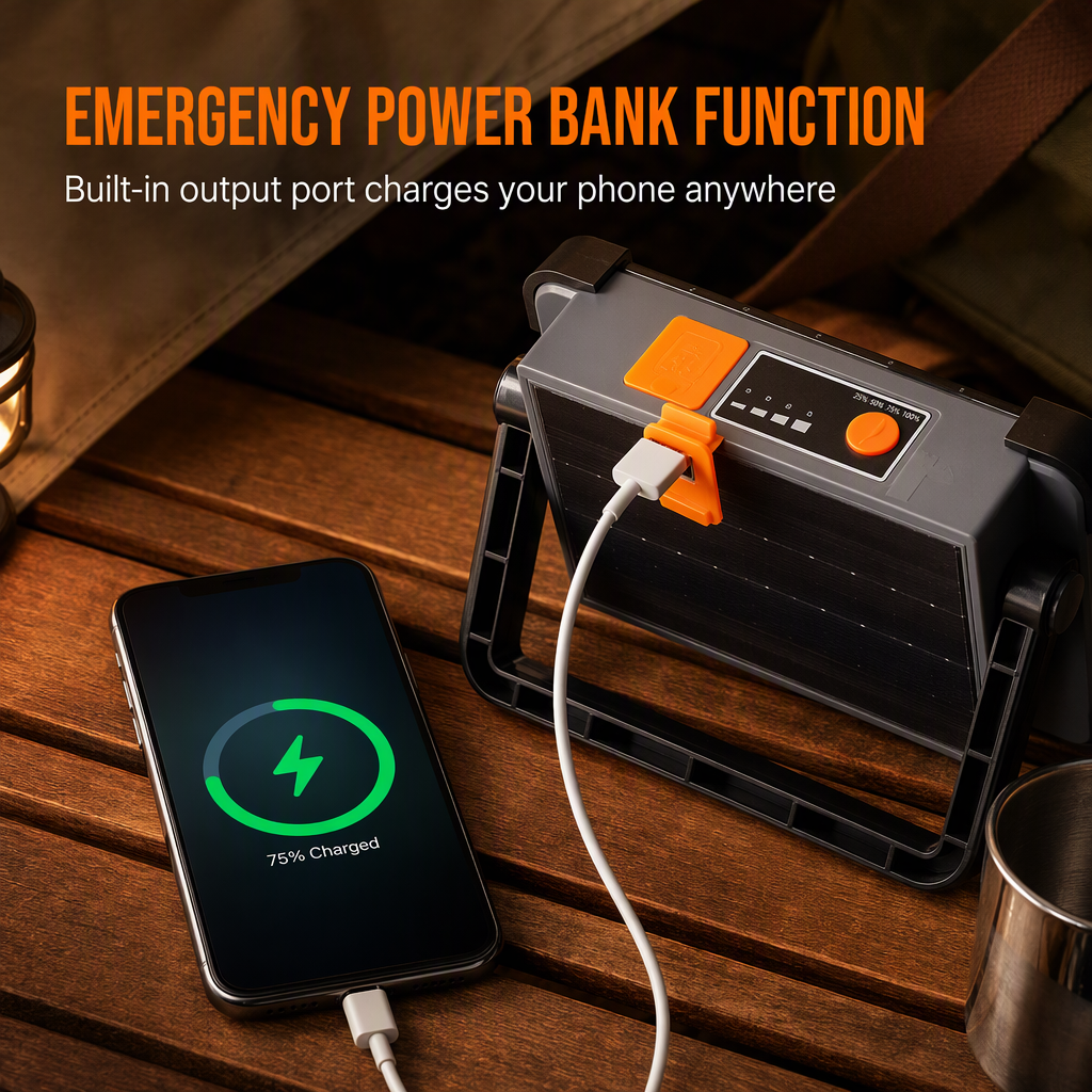 Solar Powered Portable Handheld Lantern