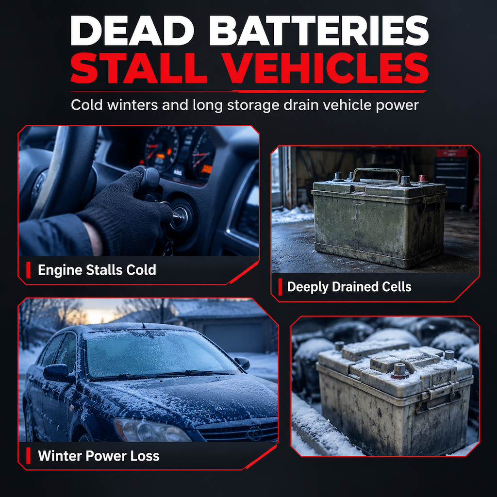 Smart 12V 6A Batteriladdare och Pulsladdare för Bil & Motorcykel