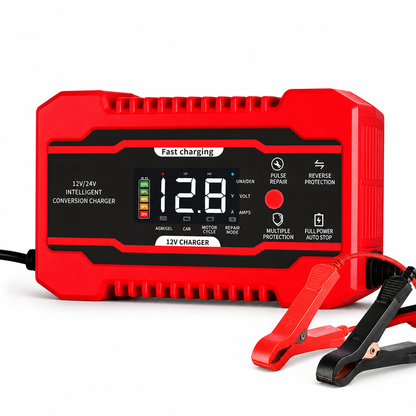 Smart 12V 6A Batteriladdare och Pulsladdare för Bil & Motorcykel