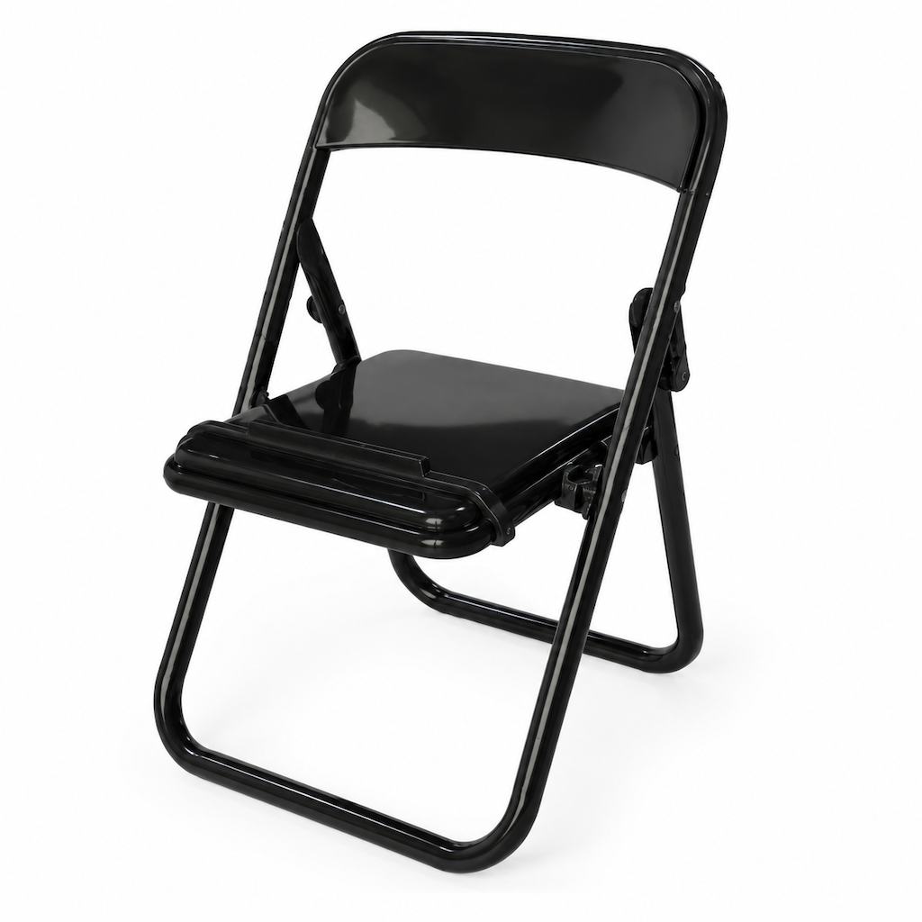 Cute Chair Shaped Cell Phone Stand Creative Desktop Holder and Decorative Ornament for Dormitory