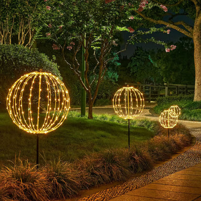 🔮 50% RABATT NU! Hängande LED-klotdekoration – elegant klotdesign, 360° ljus & hopfällbar – perfekt för uteplats, trädgård och fest ✨