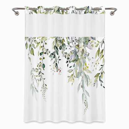📢📢 50% RABATT🌸Vattentät Duschdraperi med Blommönster