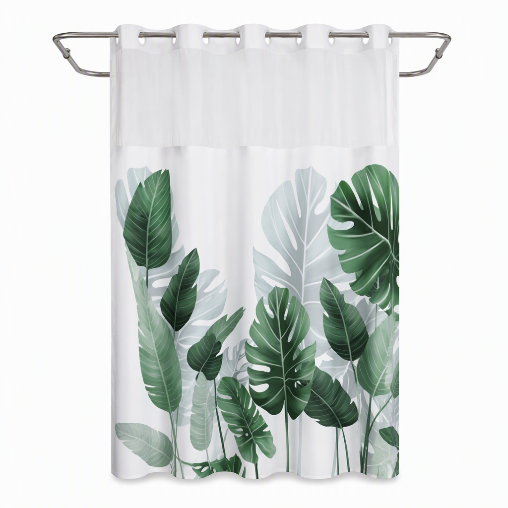 📢📢 50% RABATT🌸Vattentät Duschdraperi med Blommönster