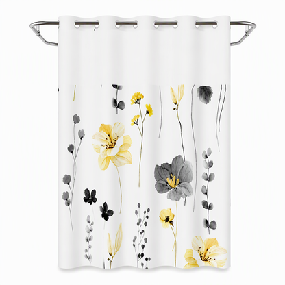 📢📢 50% RABATT🌸Vattentät Duschdraperi med Blommönster