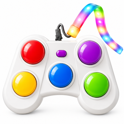 📢📢 50% RABATT🎮Handhållet Ljusminnesspel för Barn – Musikalisk Elektronisk Leksak med Dubbla Spellägen