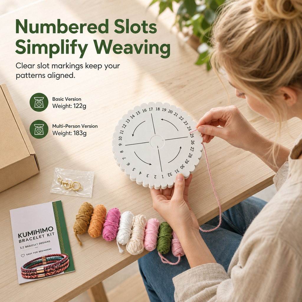 📢📢 50% RABATT🧵 DIY Flätningskit för snören och armband – Komplett set för vuxna & nybörjare