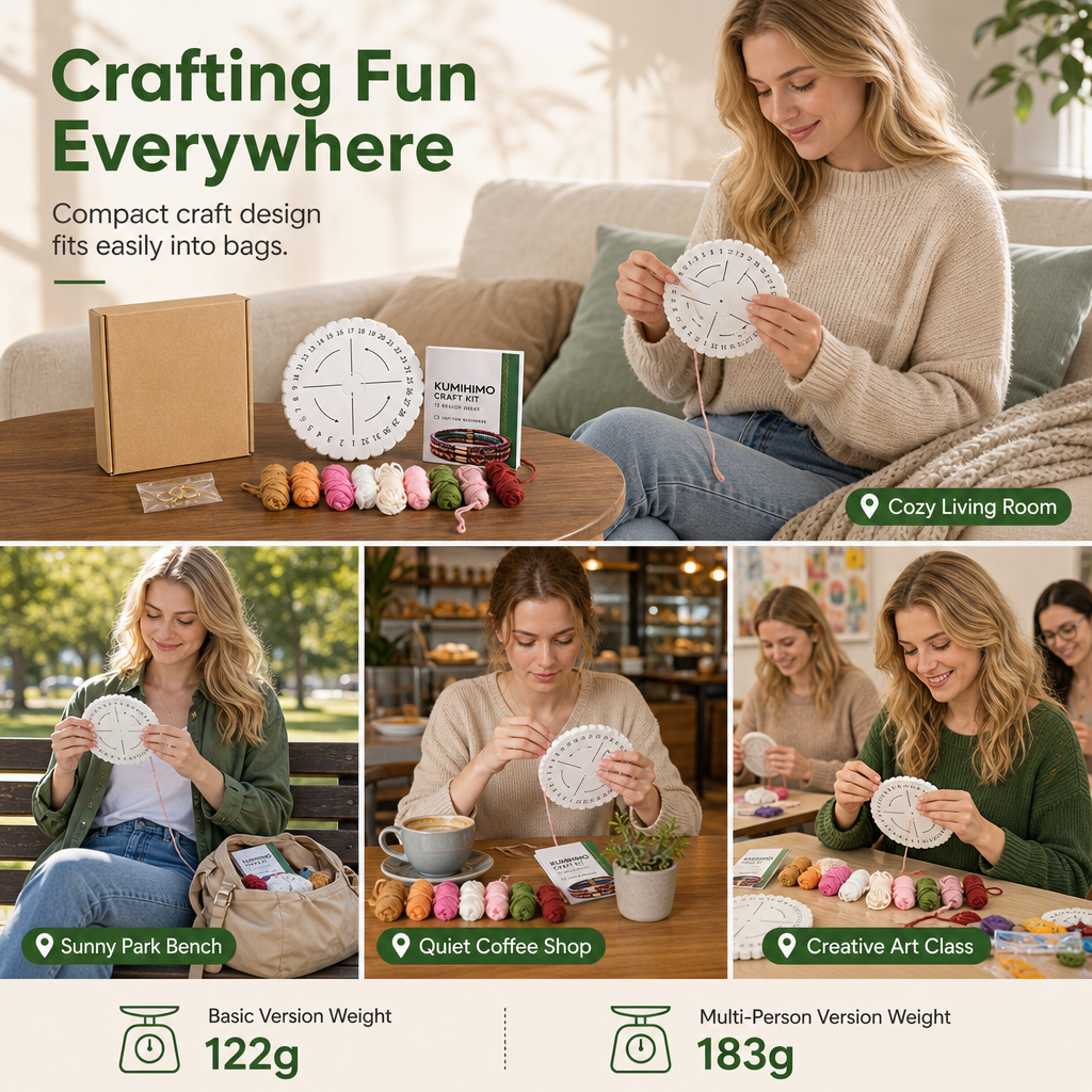 📢📢 50% RABATT🧵 DIY Flätningskit för snören och armband – Komplett set för vuxna & nybörjare